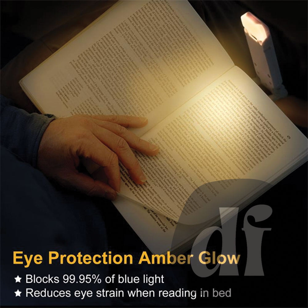 Lampe pince led pour livre - vm967b - facilite la lecture dans un