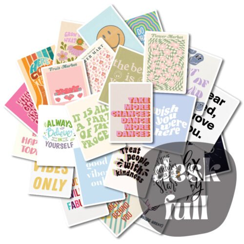 Les stickers autocollants pour scrapbooking ou personnalisation de vos objets essentiels.