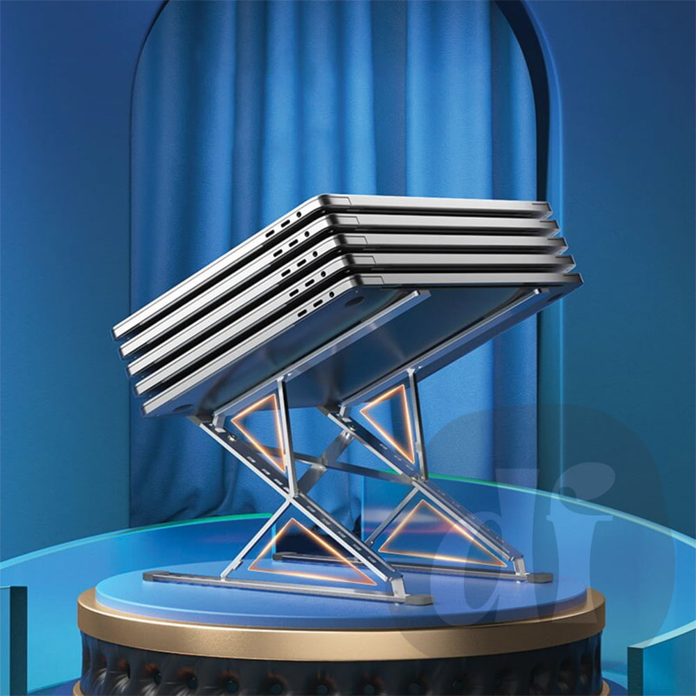 Stand pour ordinateur portable en aluminium peut supporter des équipements lourds.